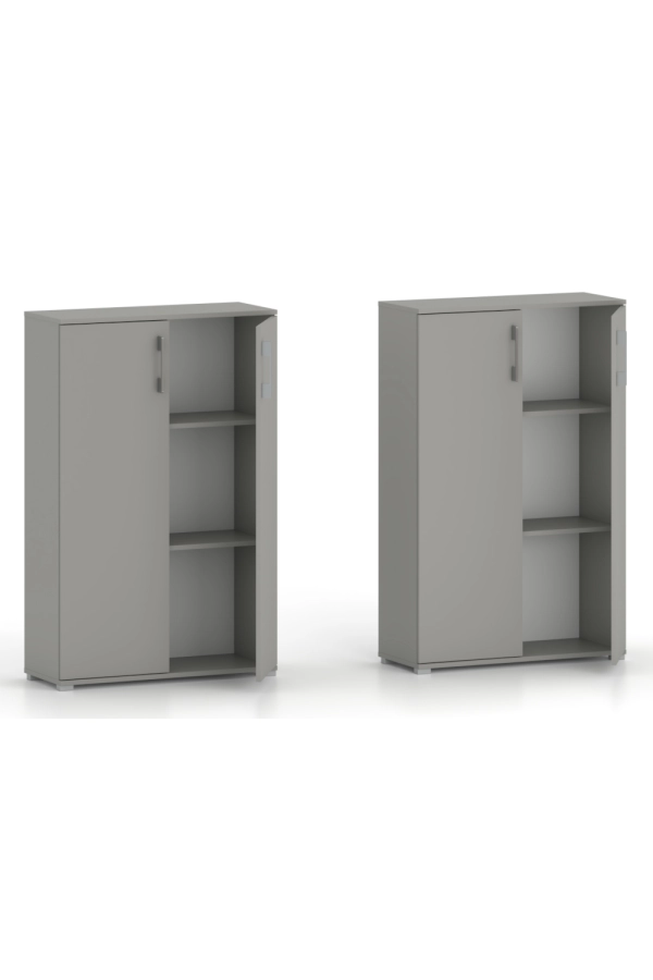 Regał komoda biurowa Pola 2D 110 x 80 cm Szary Arktyczny